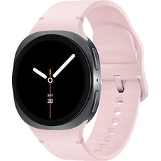 Galaxy Watch8 | 40 мм | Graphite | Sport/Pink | S/M, Размер: 40 мм, Цвет: Graphite, Тип ремешка: Sport, Цвет ремешка: Pink, Размер ремешка: S/M, Подключение часов: Bluetooth / Wi-Fi